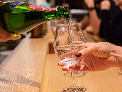 sake in a glass tokyo